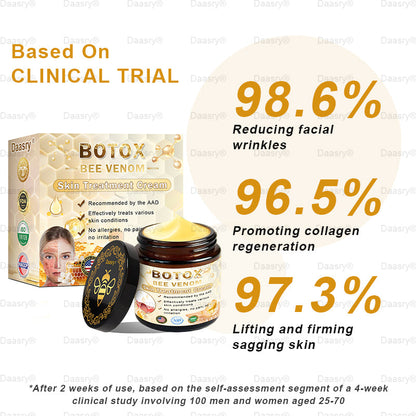 Only 5 jars! Grab an exclusive 50% discount now! Keep your skin youthful and glowing in just 1 to 4 weeks. Don’t miss your chance—this offer won’t come around again until next year. Act fast! 180-day money back guarantee!